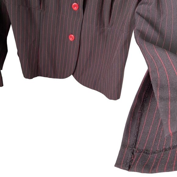 Vintage S.L. Fashions Made in USA Stripped Blazer in Size 16 - Picture 6 of 6